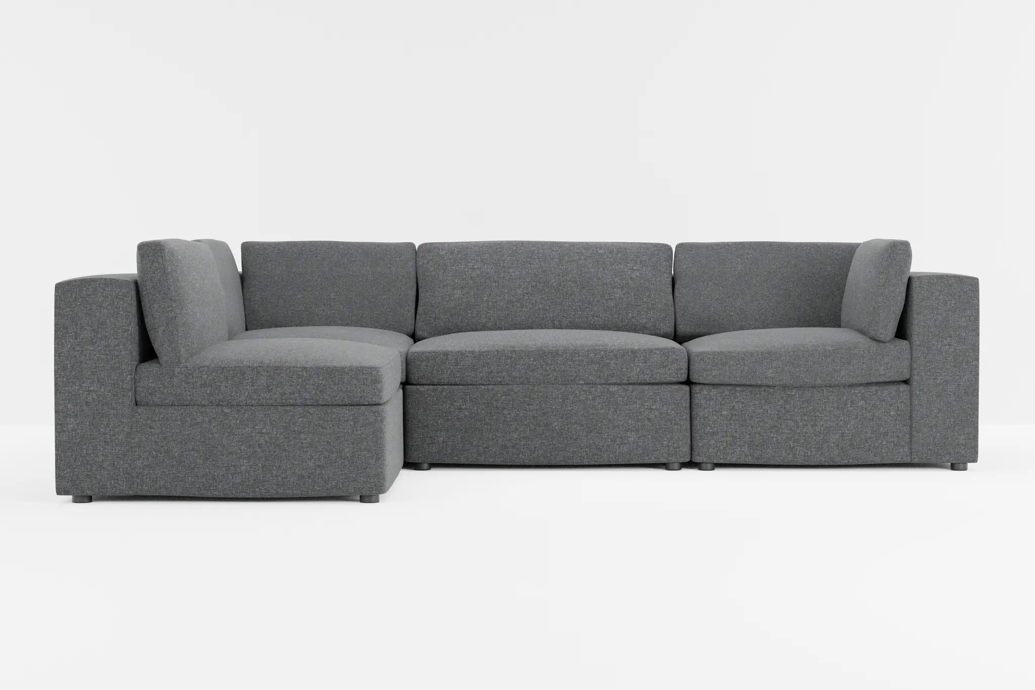 Destin Delray Dark Gray Fabric 4-piece Modular Sectional Destin Delray Dark Gray Fabric 4-piece Modular Sectional