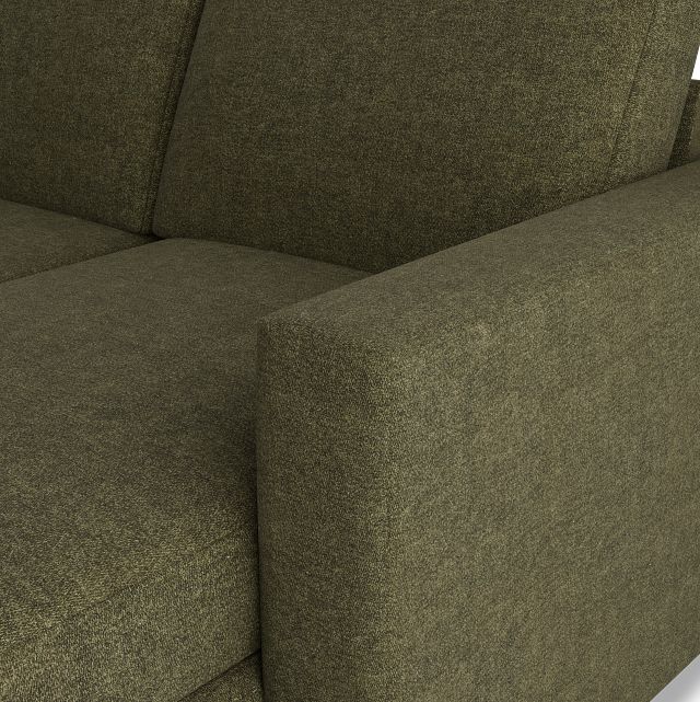 Citymod Green Fabric Medium Right Chaise Sectional