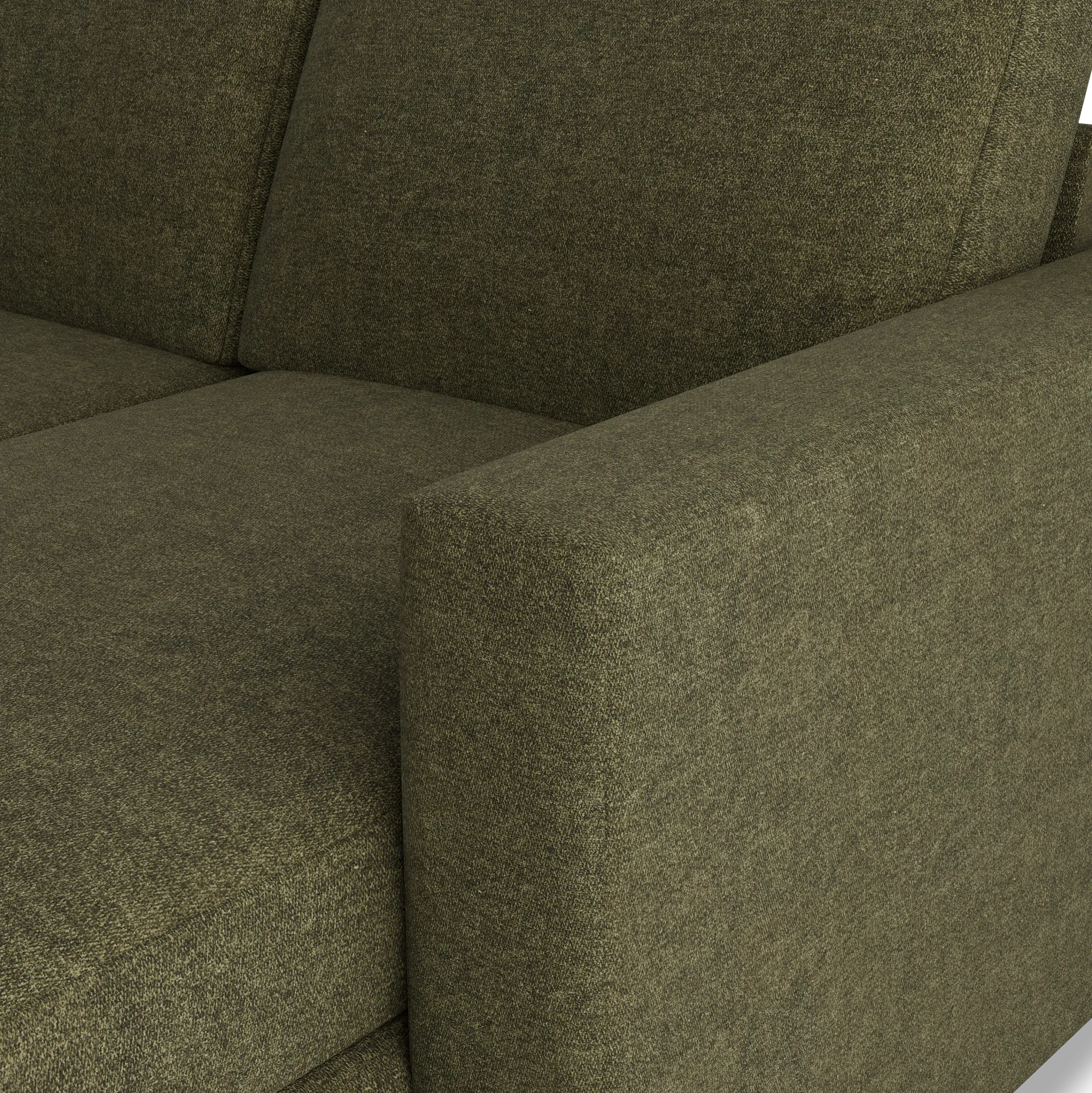 Citymod Green Fabric Medium Right Chaise Sectional