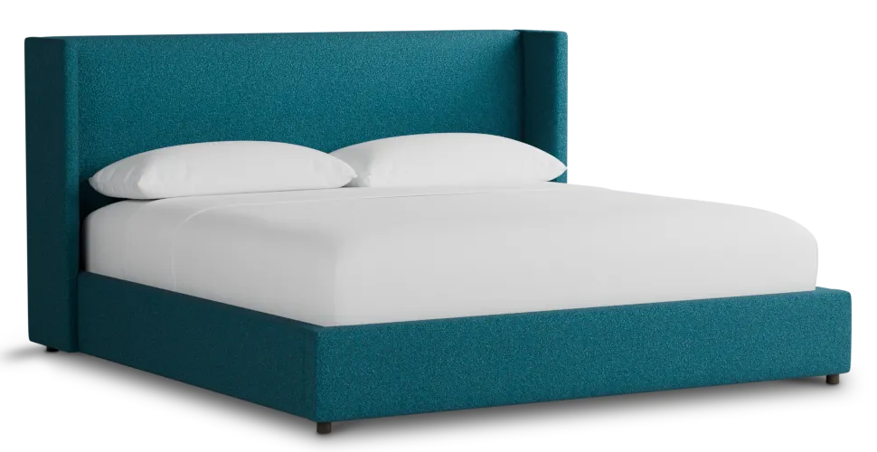 Captiva Elite Teal 48" Upholstered Shelter Bed