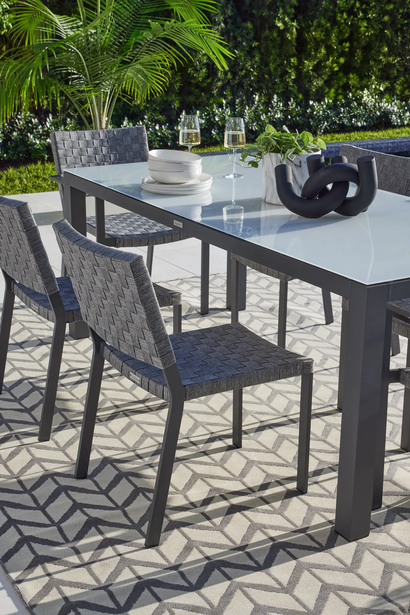 Barbados Light Gray Woven Side Chair Barbados Light Gray Woven Side Chair