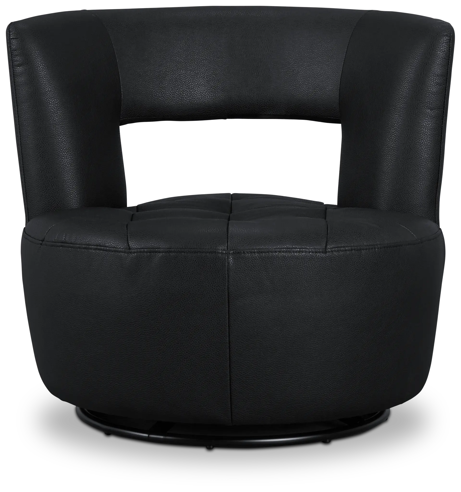 Zion Black Micro Swivel Accent Chair Zion Black Micro Swivel Accent Chair