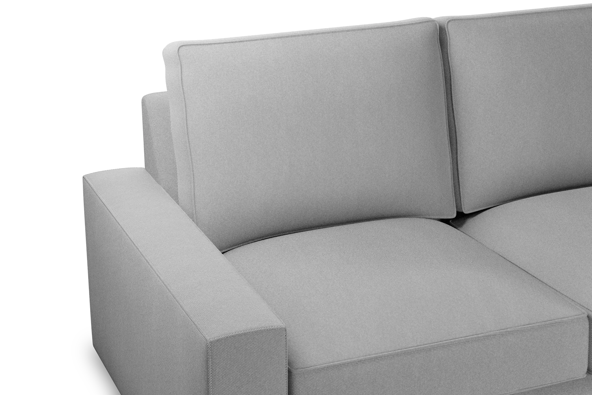 Edgewater Delray Light Gray Medium Two-arm Sectional Edgewater Delray Light Gray Medium Two-arm Sectional