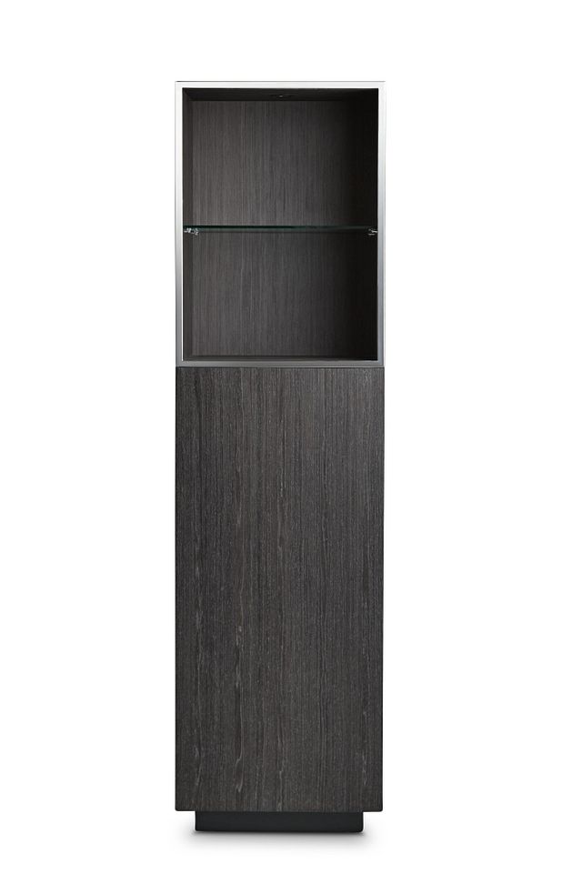 Vancouver Dark Gray Pier With Glass Shelf