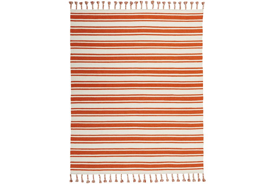 Rio Vista Orange 5x8 Area Rug Home Accents Rugs City Furniture