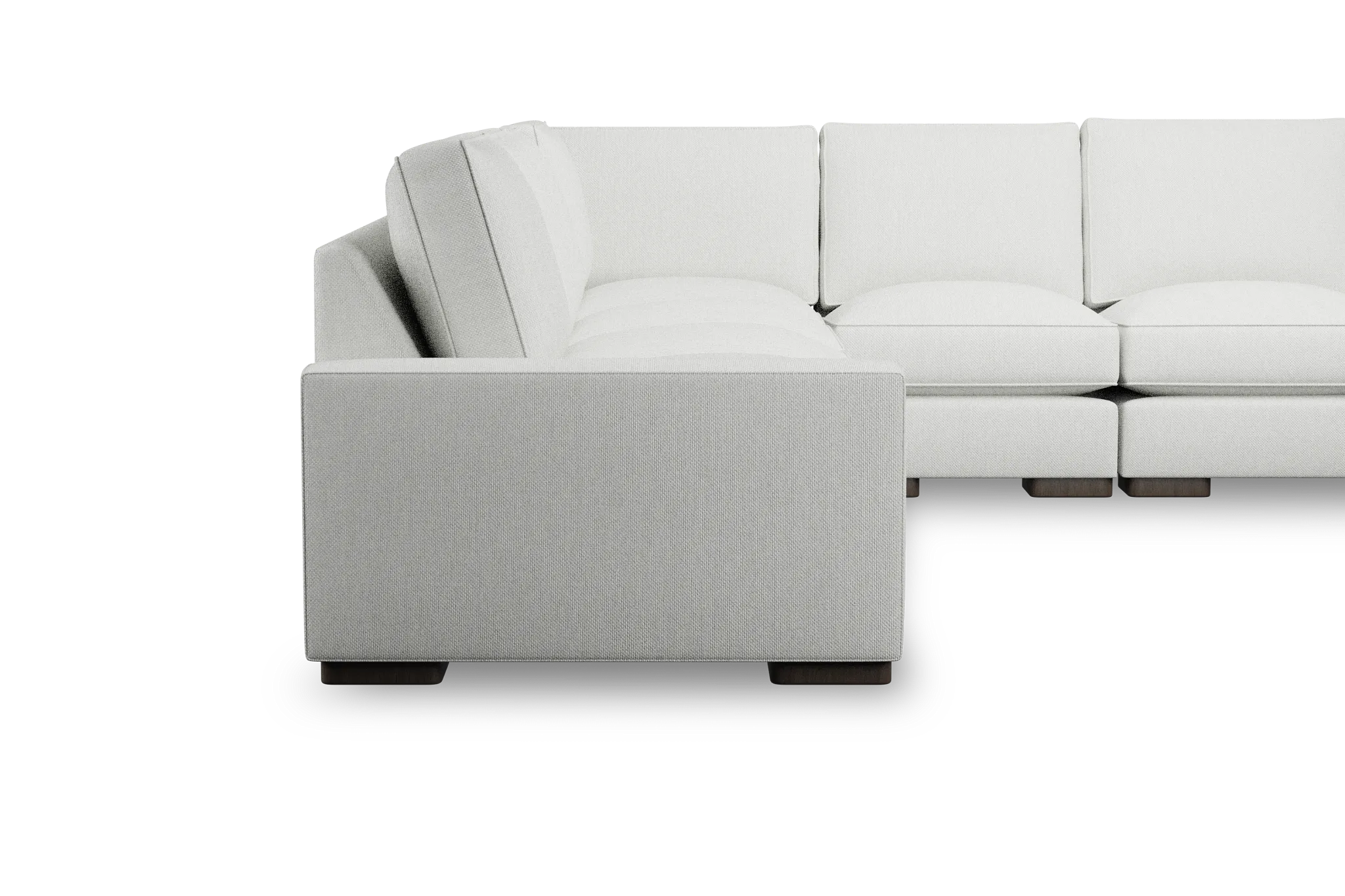 Edgewater Revenue White Large Two-arm Sectional