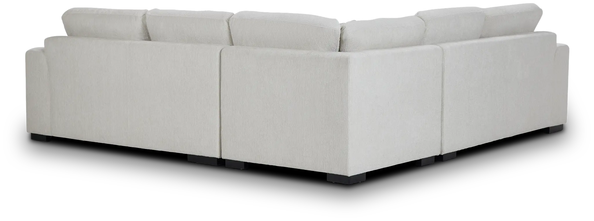 Blakely White Fabric Small Two-arm Sectional Blakely White Fabric Small Two-arm Sectional