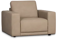 Kellan Taupe Leather Chair