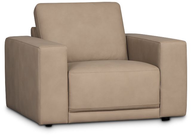Kellan Taupe Leather Chair