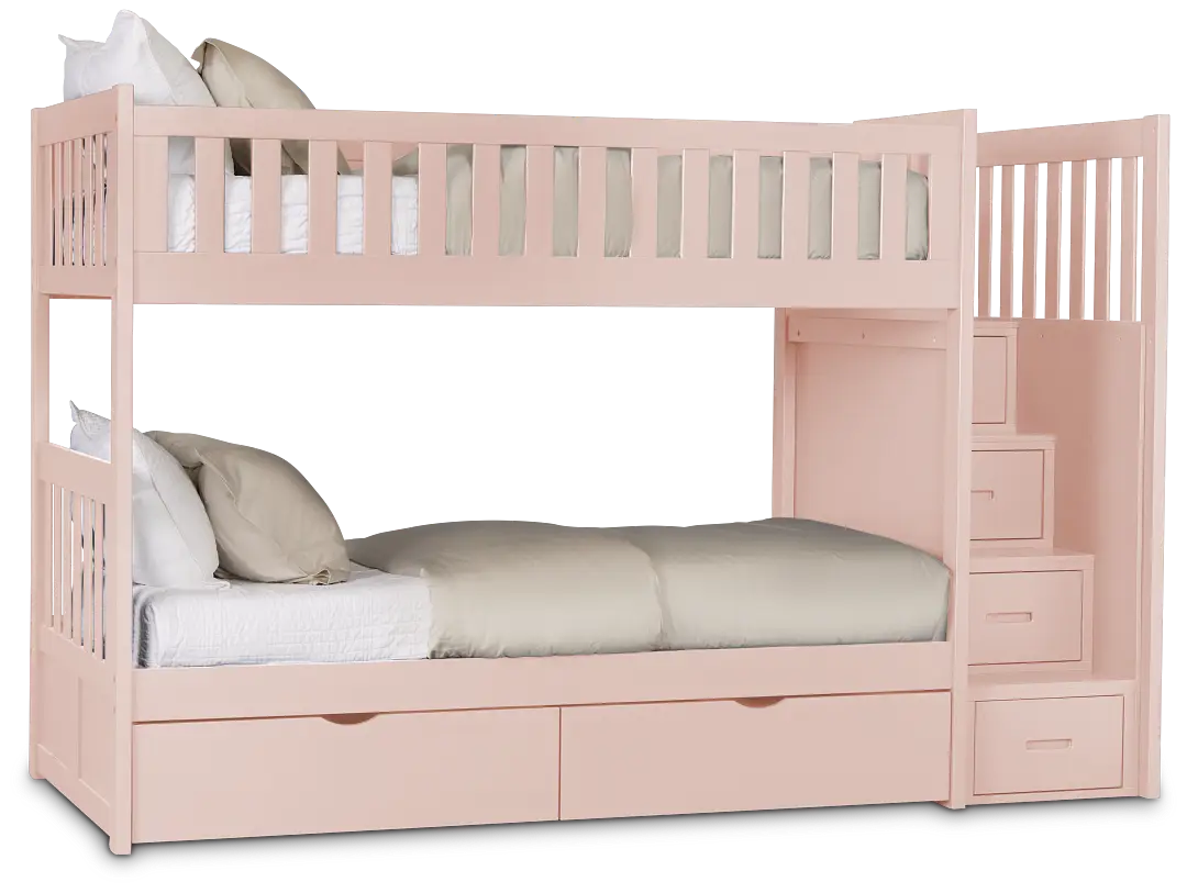 Charleston Pink Step Storage Bunk Bed Charleston Pink Step Storage Bunk Bed