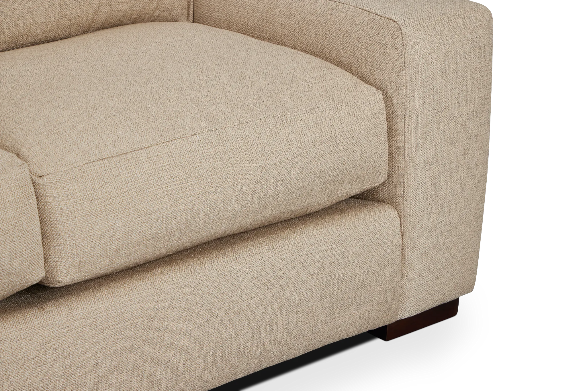 Veronica 104" Khaki Down Sofa