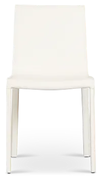 Lagos White Upholstered Side Chair