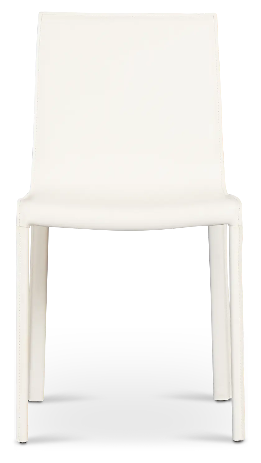 Lagos White Upholstered Side Chair Lagos White Upholstered Side Chair
