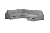 Edgewater Revenue Gray Medium Right Chaise Sectional