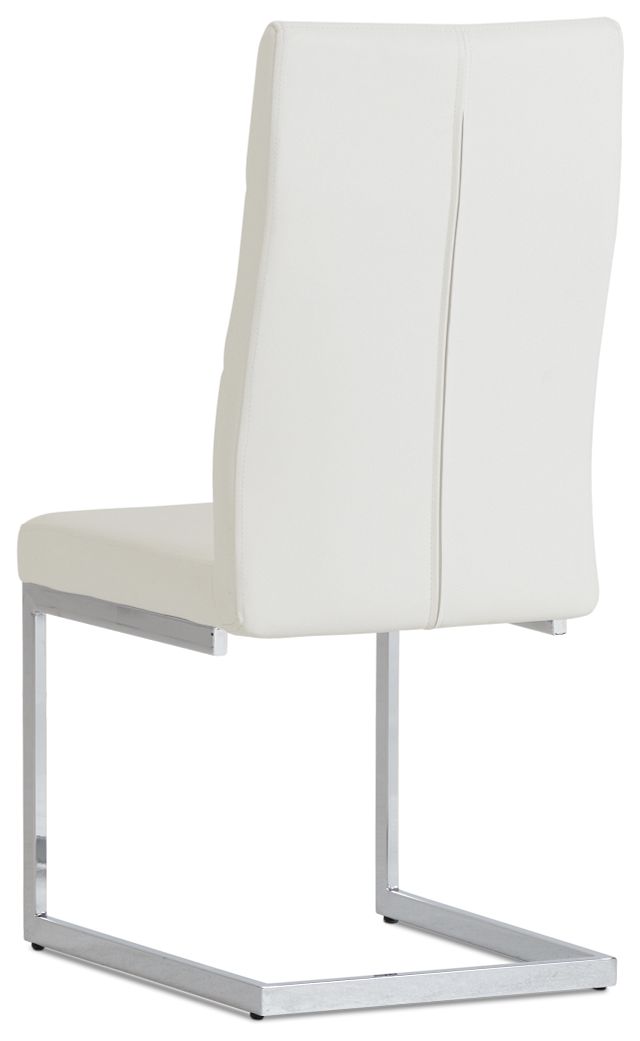 Bronx White Upholstered Side Chair