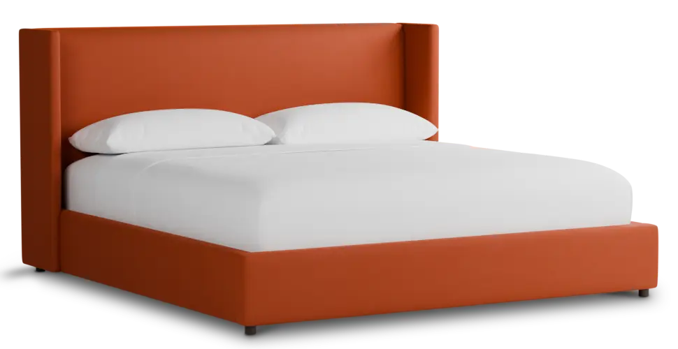 Captiva Joya Orange 48" Upholstered Shelter Bed Captiva Joya Orange 48" Upholstered Shelter Bed