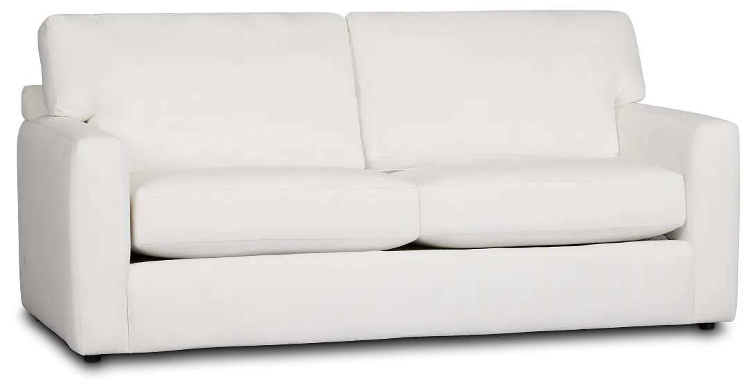 Rhodes White Fabric Sofa