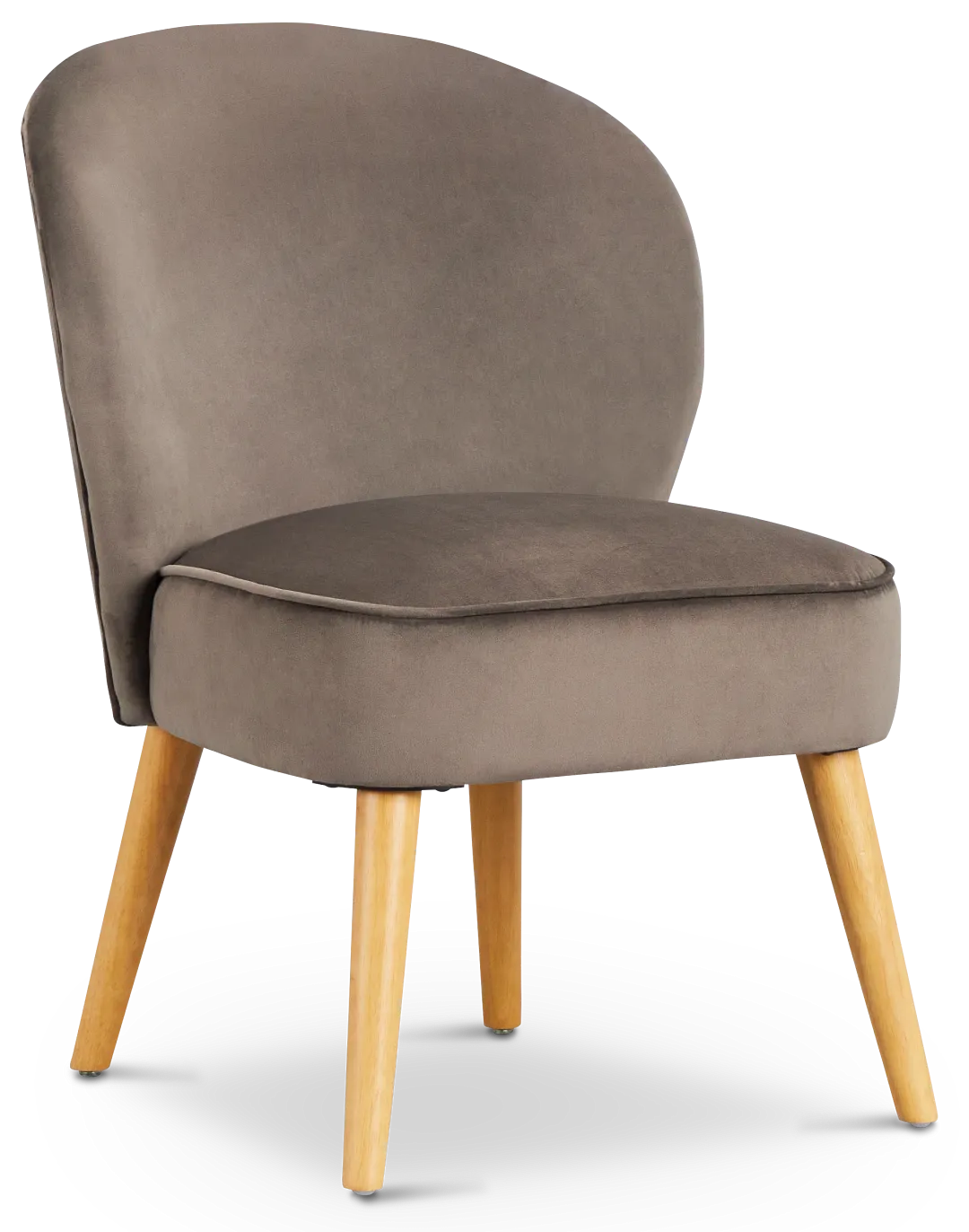 Kate Dark Gray Velvet Accent Chair