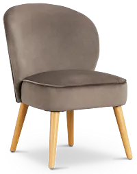 Kate Dark Gray Velvet Accent Chair