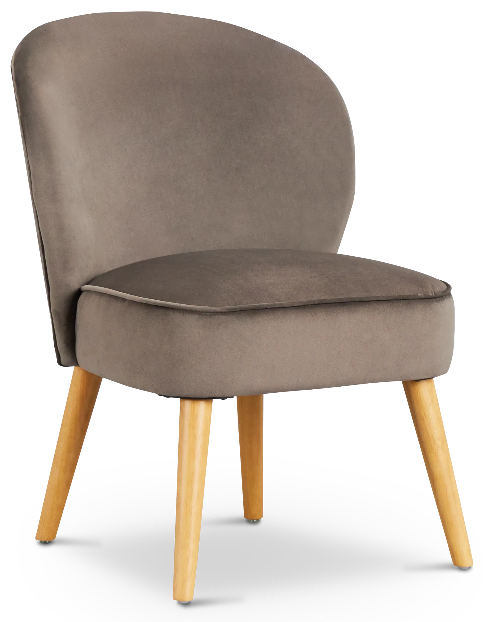 Kate Dark Gray Velvet Accent Chair
