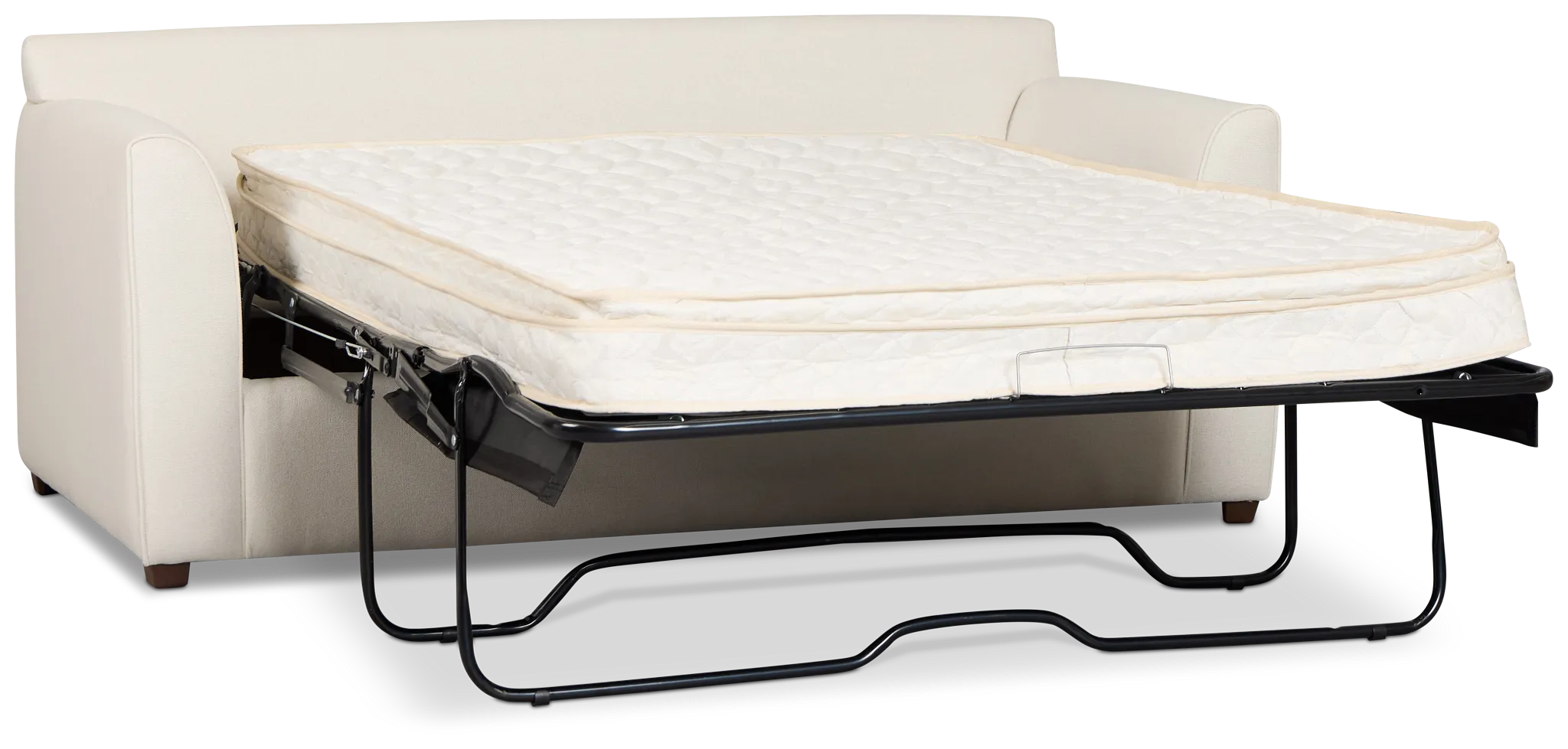 Tate Light Beige Fabric Innerspring Sleeper