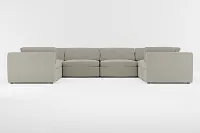 Destin Elite Gray Fabric 8-piece Modular Sectional