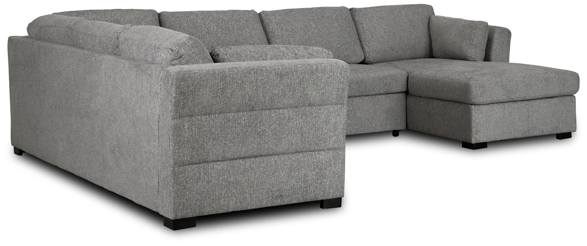 Amber Dark Gray Fabric Large Right Chaise Storage Sleeper Sectional Amber Dark Gray Fabric Large Right Chaise Storage Sleeper Sectional