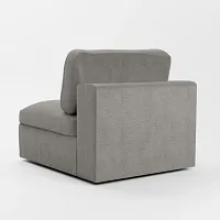Destin Maguire Gray Fabric Swivel Chair