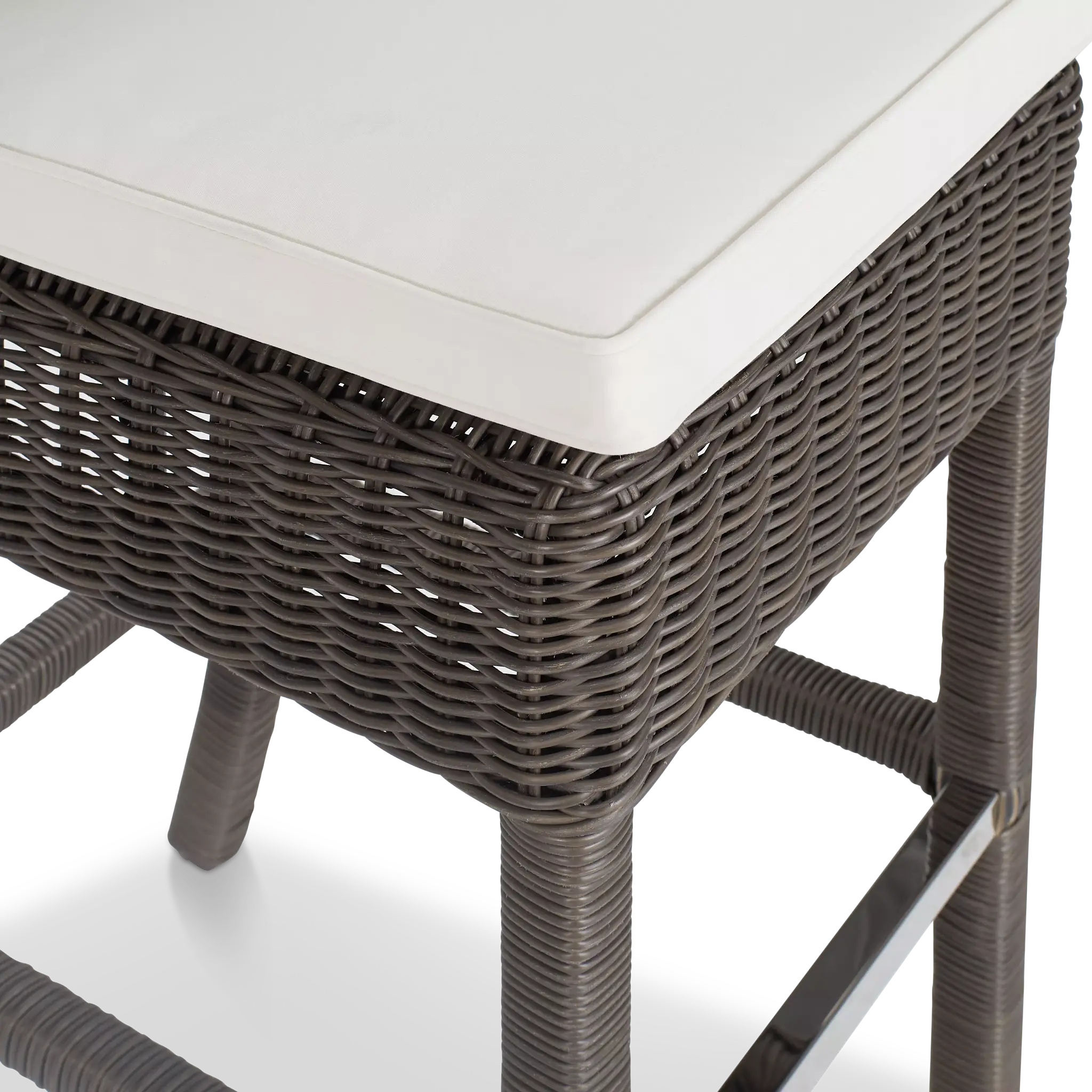 Canyon Gray White Woven 30" Barstool Canyon Gray White Woven 30" Barstool