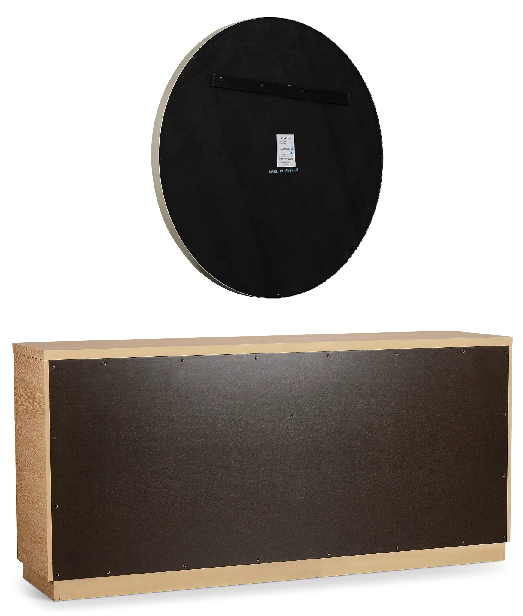 Malibu Light Tone Dresser & Mirror