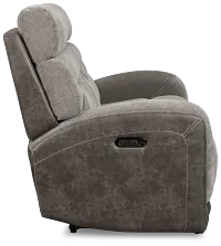 Travis Gray Fabric Power Reclining Sofa