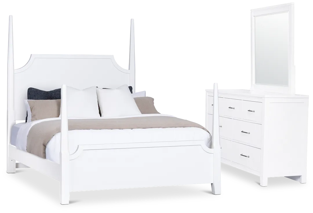 Carolina White Poster Bedroom