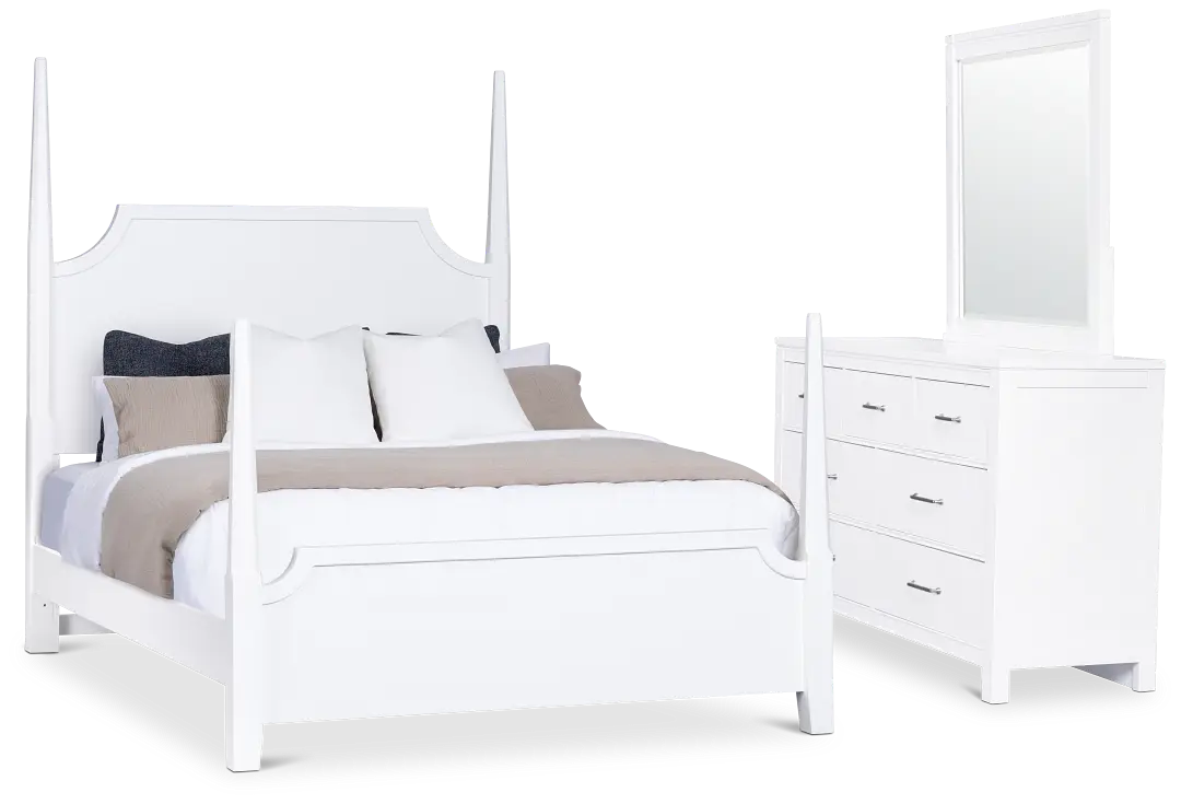 Carolina White Poster Bedroom Carolina White Poster Bedroom