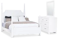 Carolina White Poster Bedroom