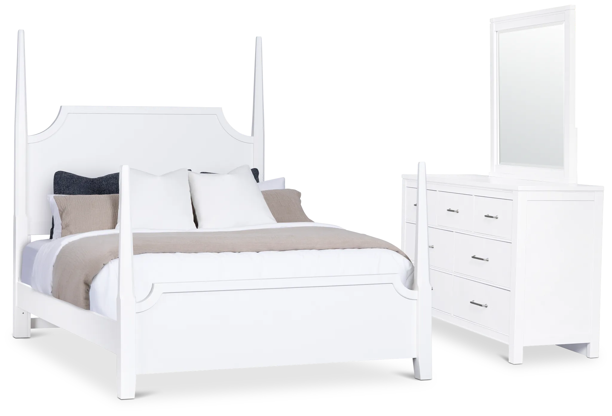 Carolina White Poster Bedroom