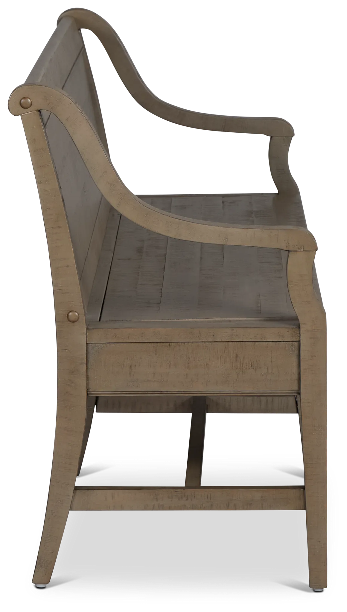 Heron Cove Light Tone Storage Dining Bench