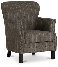 Layla Brown Fabric Accent Chair