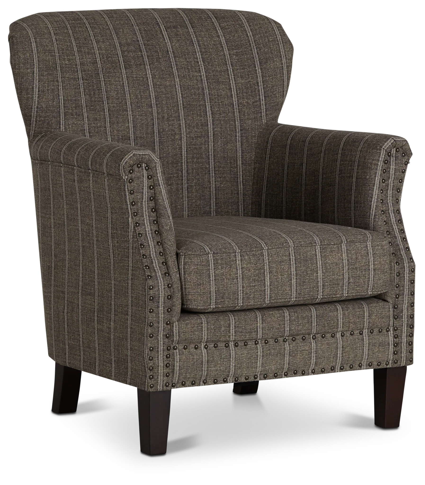 Layla Brown Fabric Accent Chair