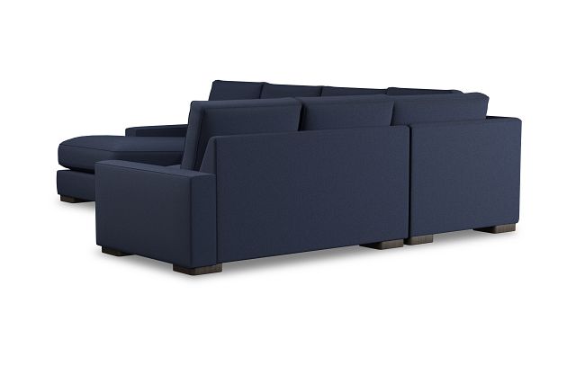 Edgewater Peyton Dark Blue Medium Left Chaise Sectional