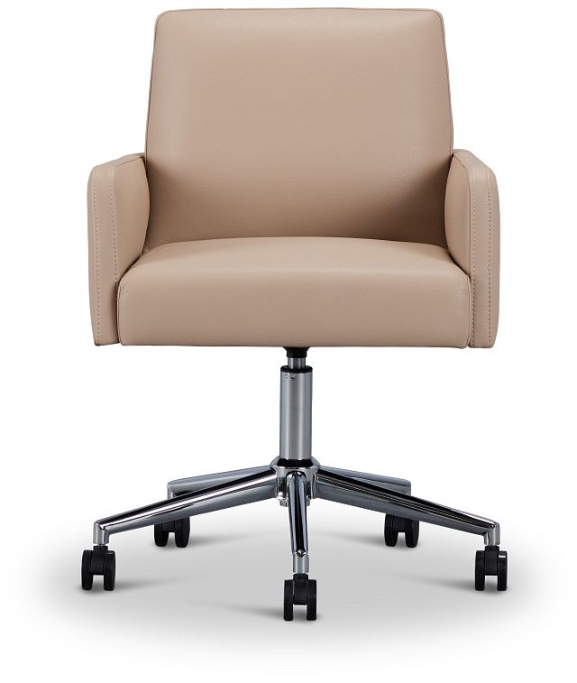 Skye Beige Swivel Desk Chair