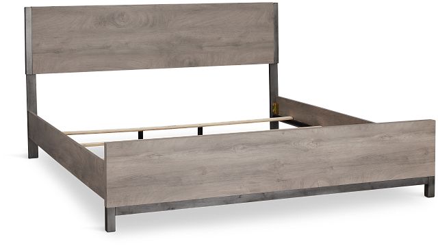 Evanston Gray Panel Bed