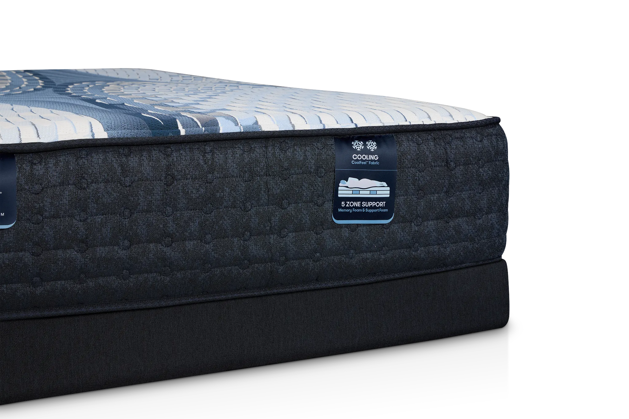 Serta Icomfort Aveda Plush Low-profile Mattress Set