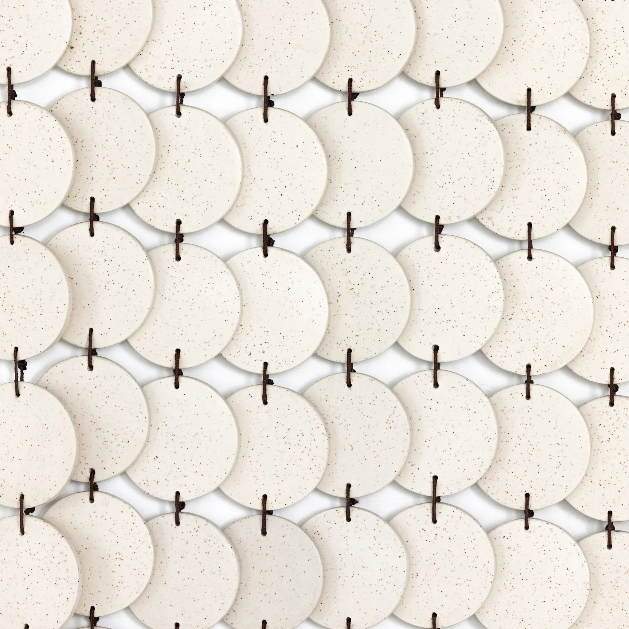 Zye White Ceramic Wall Art