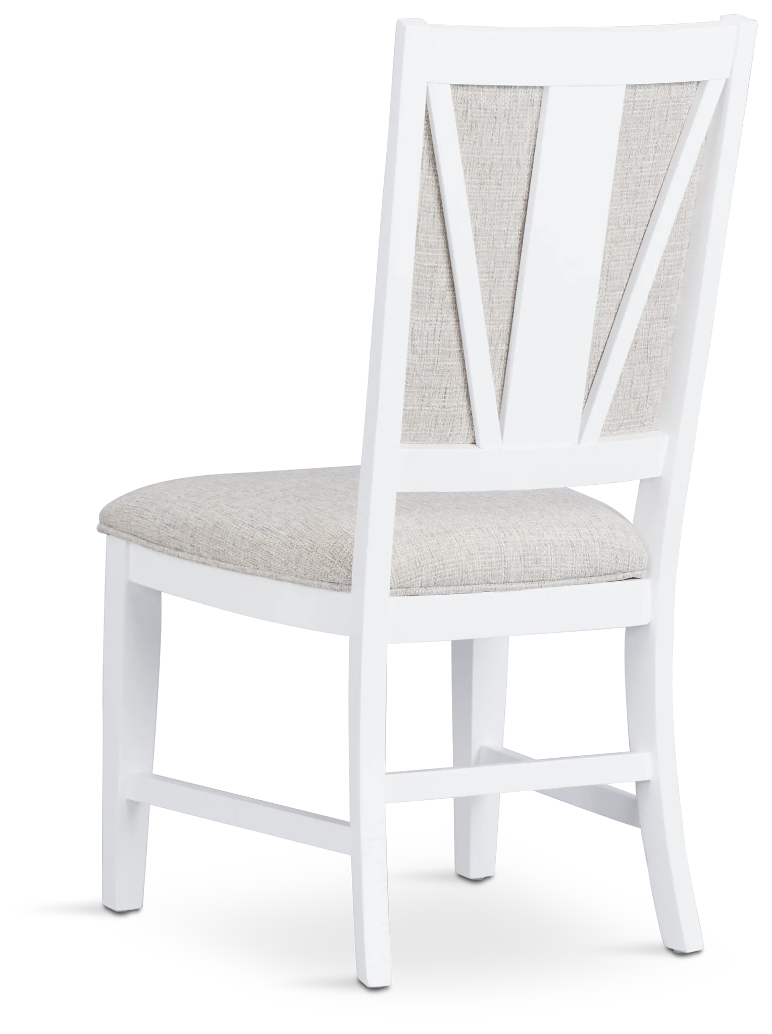 Heron Cove White Upholstered Side Chair