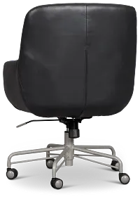 Ophelia Dark Gray Upholstered Desk Chair