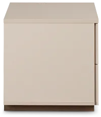 Brasilia Light Beige 2-drawer Nightstand