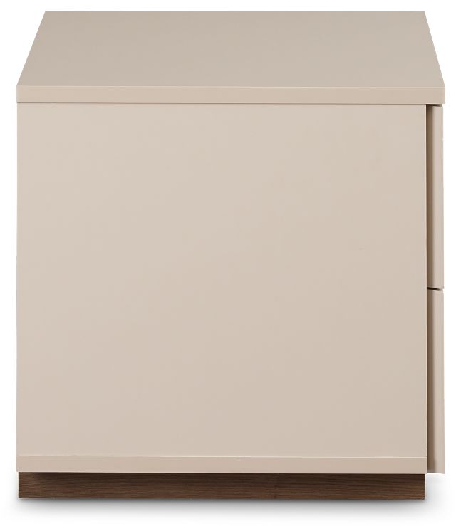 Brasilia Light Beige 2-drawer Nightstand