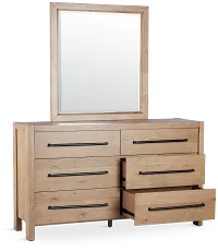Tahoe Light Tone Dresser & Mirror
