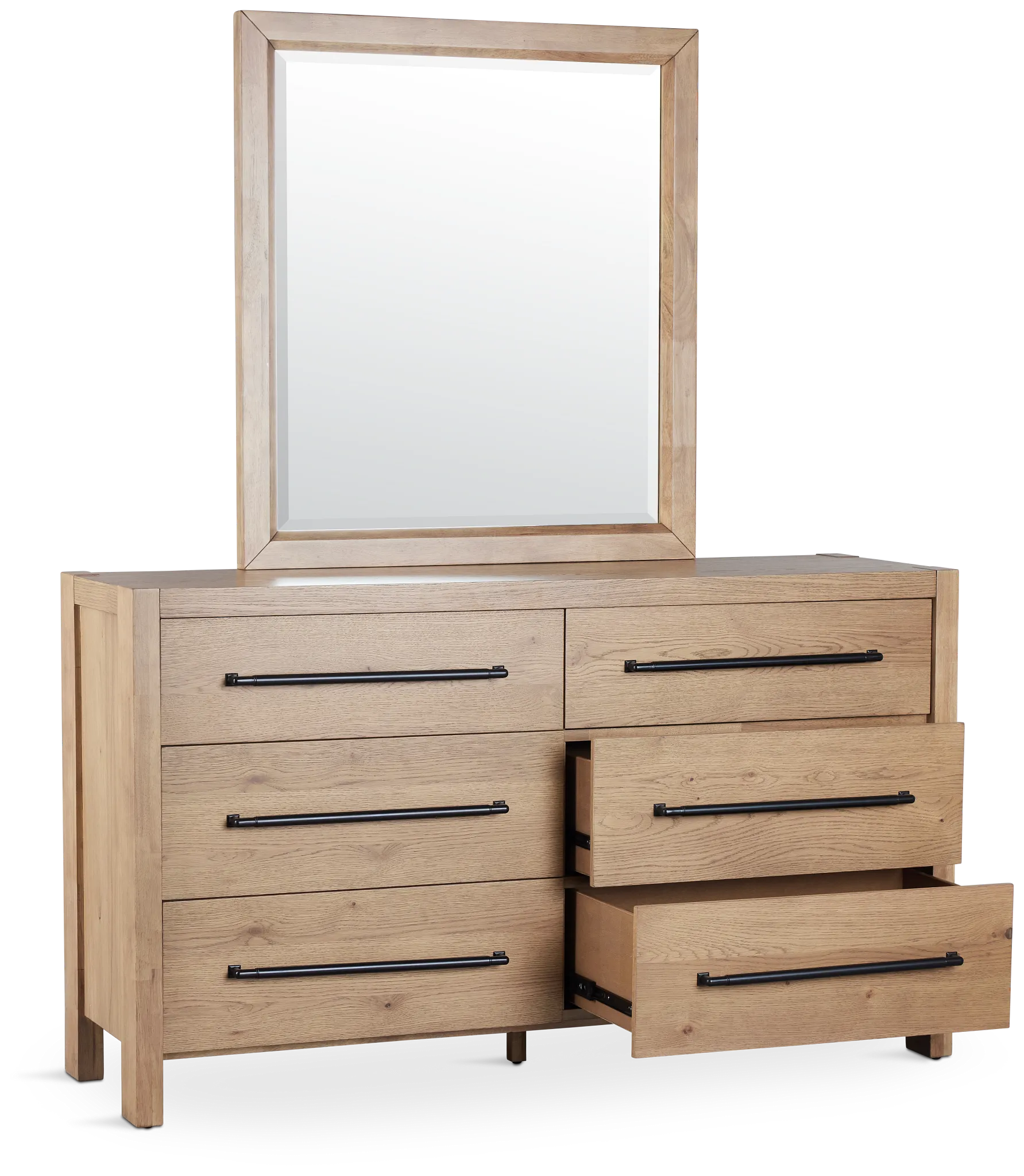 Tahoe Light Tone Dresser & Mirror
