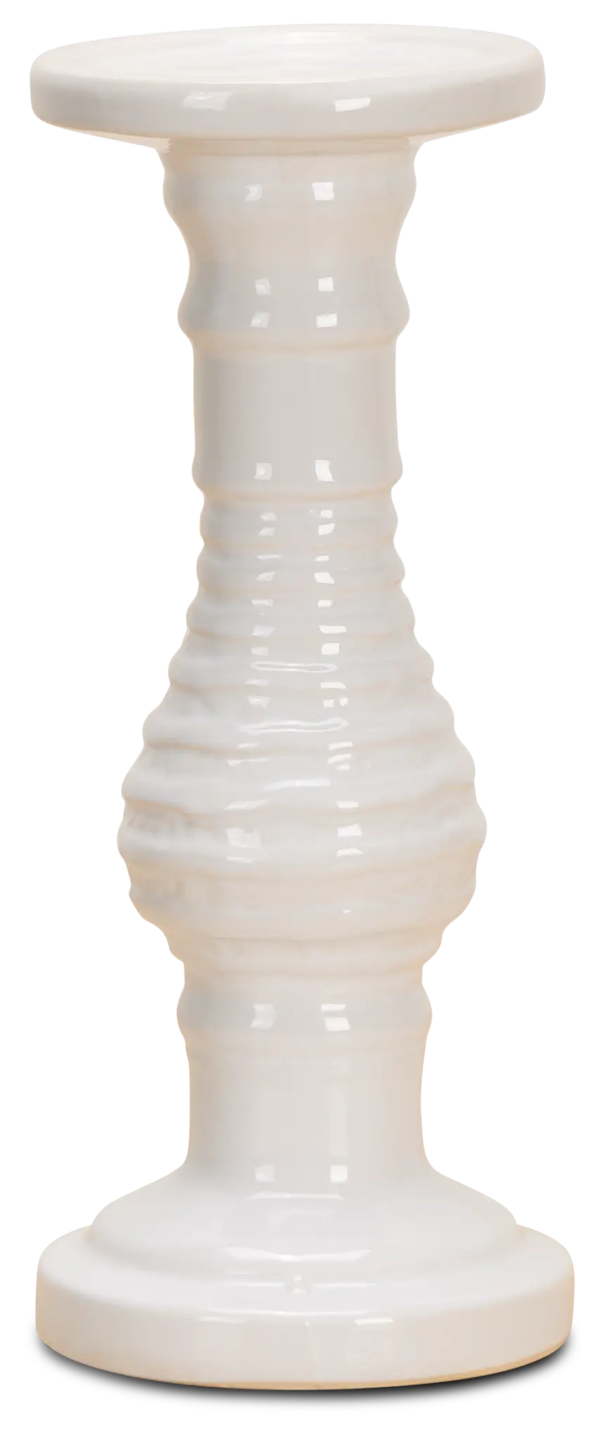 Eme White Stripe Candle Holder Eme White Stripe Candle Holder
